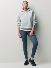 Gris - Sudadera básica de corte extragrande con capucha en polar de Under Armour - Imagen 2 de 9
