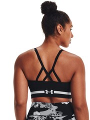 Under Armour Black Seamless Low Long Bra - Image 8 of 12