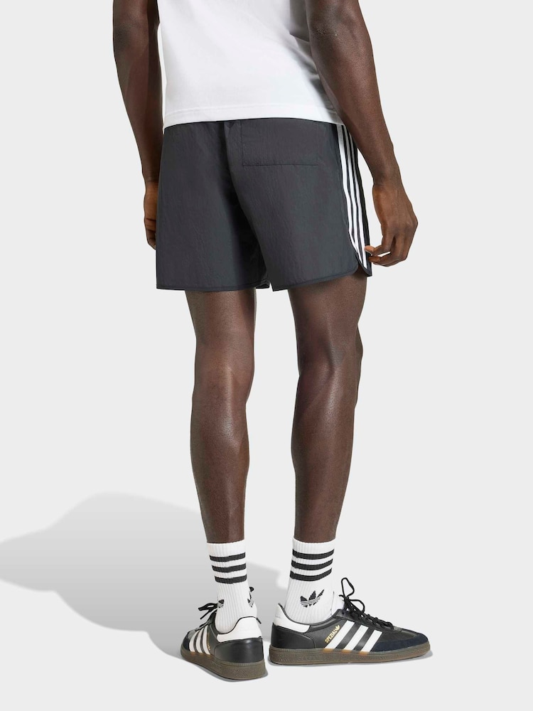 adidas originals Black Sprinter Shorts - Image 2 of 6