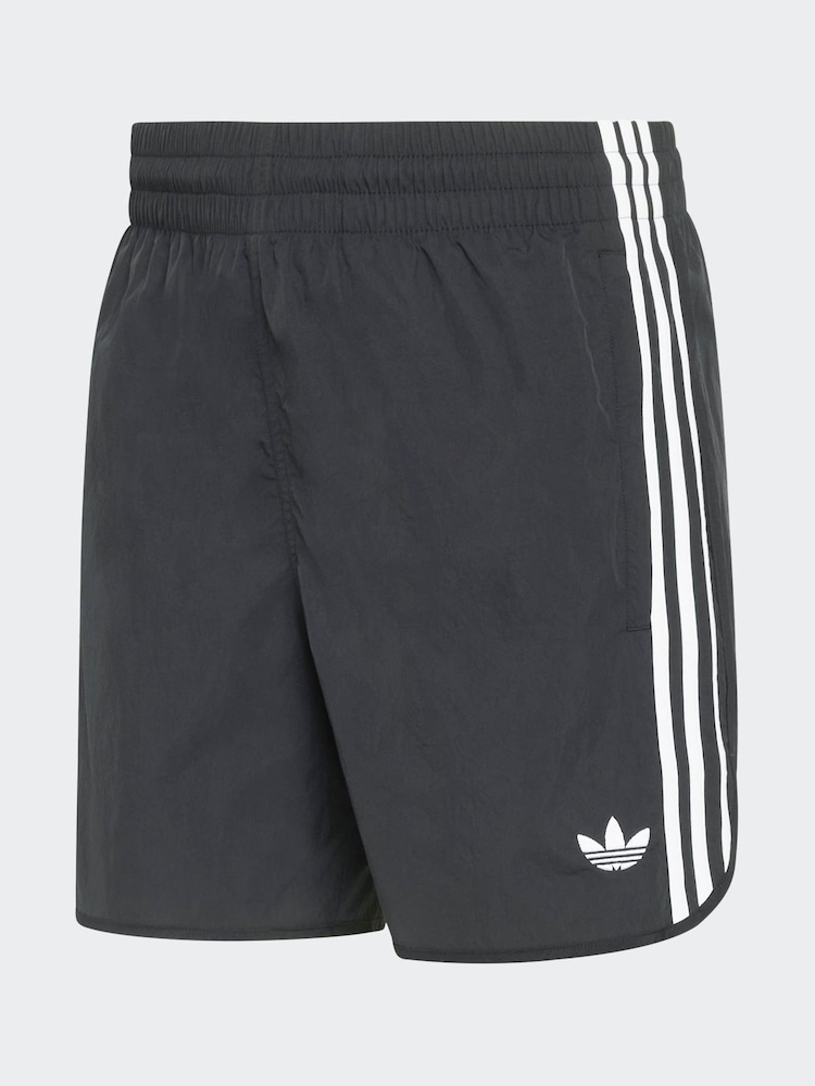 adidas originals Black Sprinter Shorts - Image 6 of 6