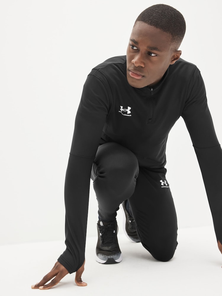 Zwart - Under Armour Challenger tussenlaag-fleece - Image 3 of 6