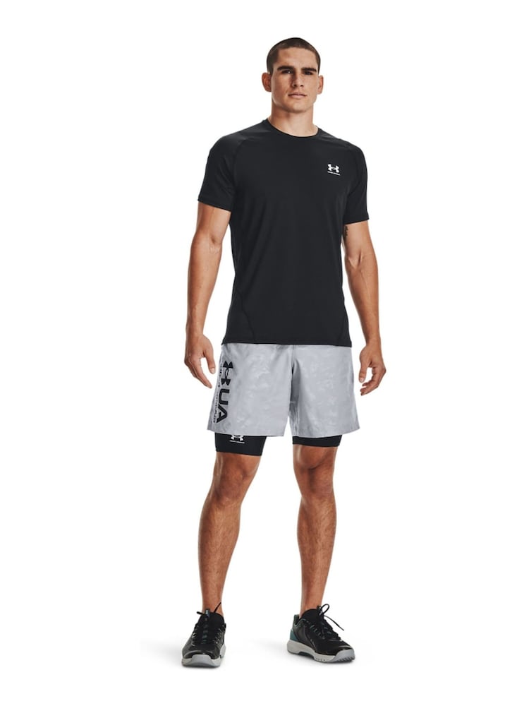 Under Armour Black Heat Gear Long Shorts - Image 4 of 7