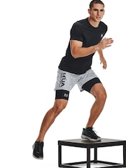 Under Armour Black Heat Gear Long Shorts - Image 5 of 7