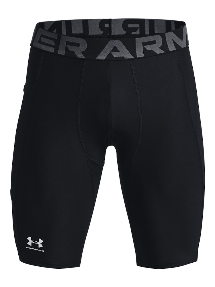 Under Armour Black Heat Gear Long Shorts - Image 6 of 7