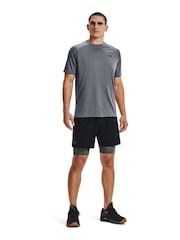 Under Armour Grey Heat Gear Long Shorts - Image 3 of 8
