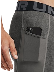 Under Armour Grey Heat Gear Long Shorts - Image 4 of 8