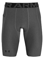 Under Armour Grey Heat Gear Long Shorts - Image 5 of 8