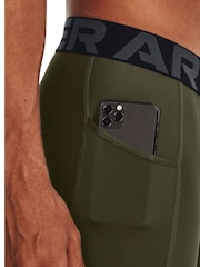 Under Armour Green Heat Gear Armour Long Shorts - Image 4 of 6