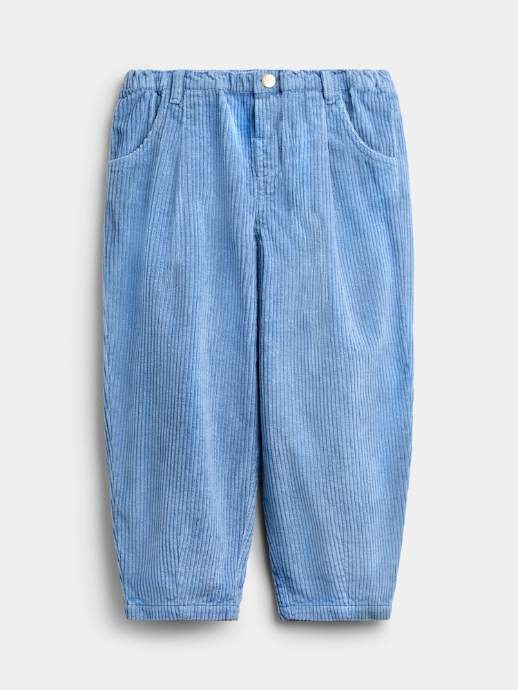 JoJo Maman Bébé Dusky Blue Cord Trousers - Image 1 of 4 JoJo Maman Bébé Dusky Blue Cord Trousers - Image 1 of 4