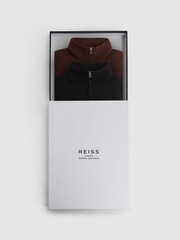 Reiss Multi Blackhall Box Two Pack Of Merino Wool Zip-Neck Cardigan - Image 1 of 7