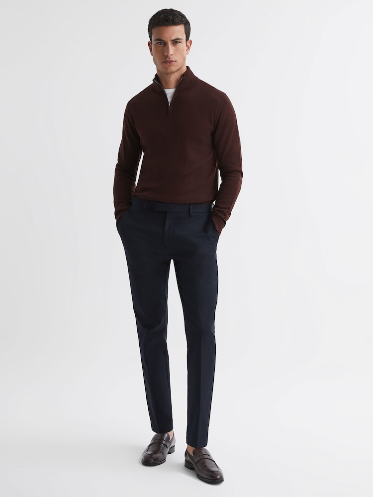 Reiss Multi Blackhall Box Two Pack Of Merino Wool Zip-Neck Cardigan - Image 2 of 7