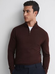 Reiss Multi Blackhall Box Two Pack Of Merino Wool Zip-Neck Cardigan - Image 3 of 7