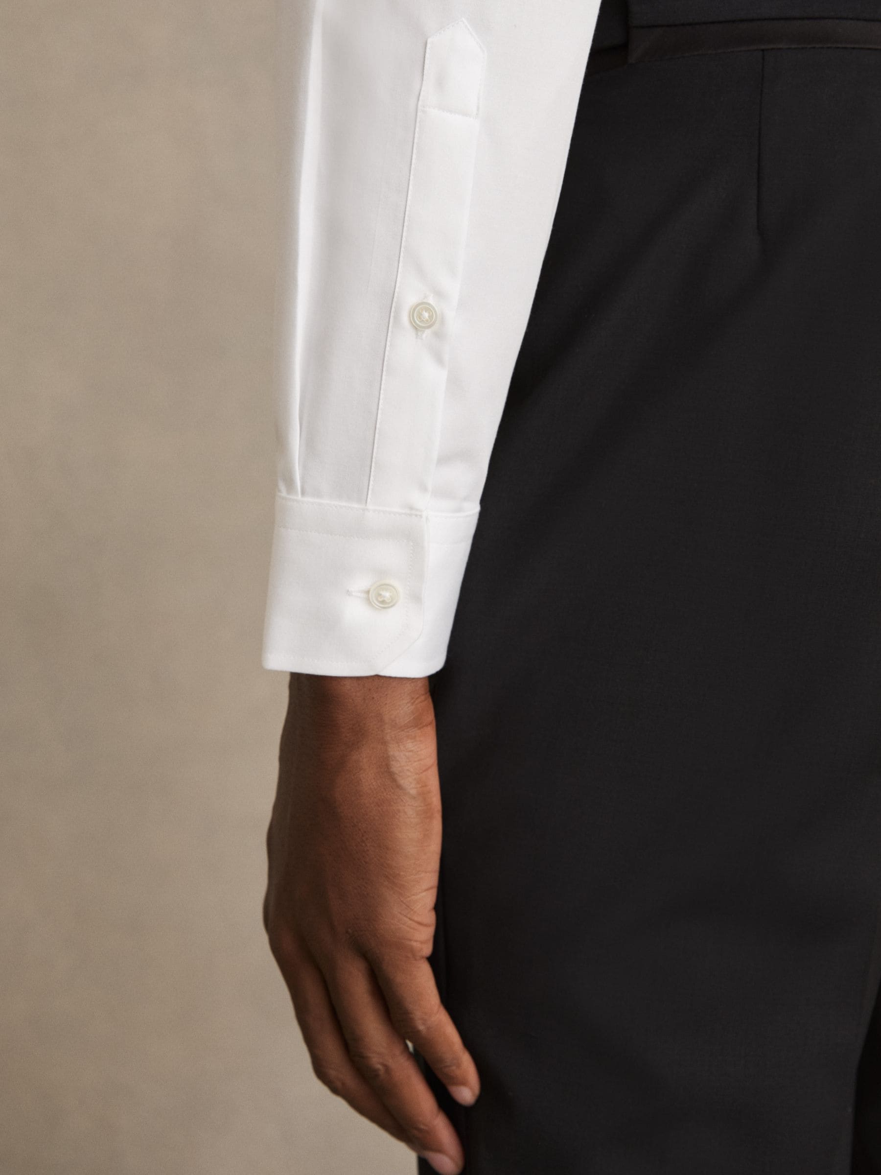 Buy Reiss White Marcel Cotton Marcella Tuxedo Shirt from Next Luxembourg