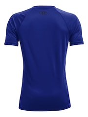 أزرق داكن - تيشرت بشعار كبير بكم قصير من Under Armour - صورة 2 من 2
