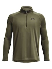 Under Armour Green Youth Tech 2.0 1/2 Zip Sweatshirt - Image 1 of 2