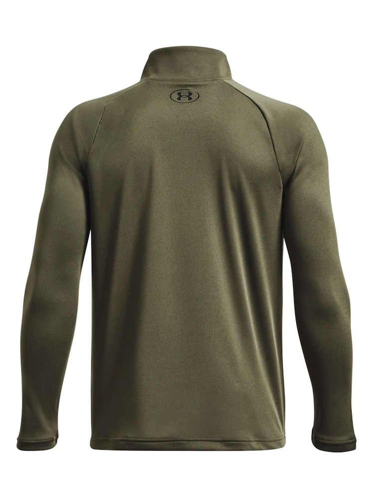 Under Armour Green Youth Tech 2.0 1/2 Zip Sweatshirt - Image 2 of 2