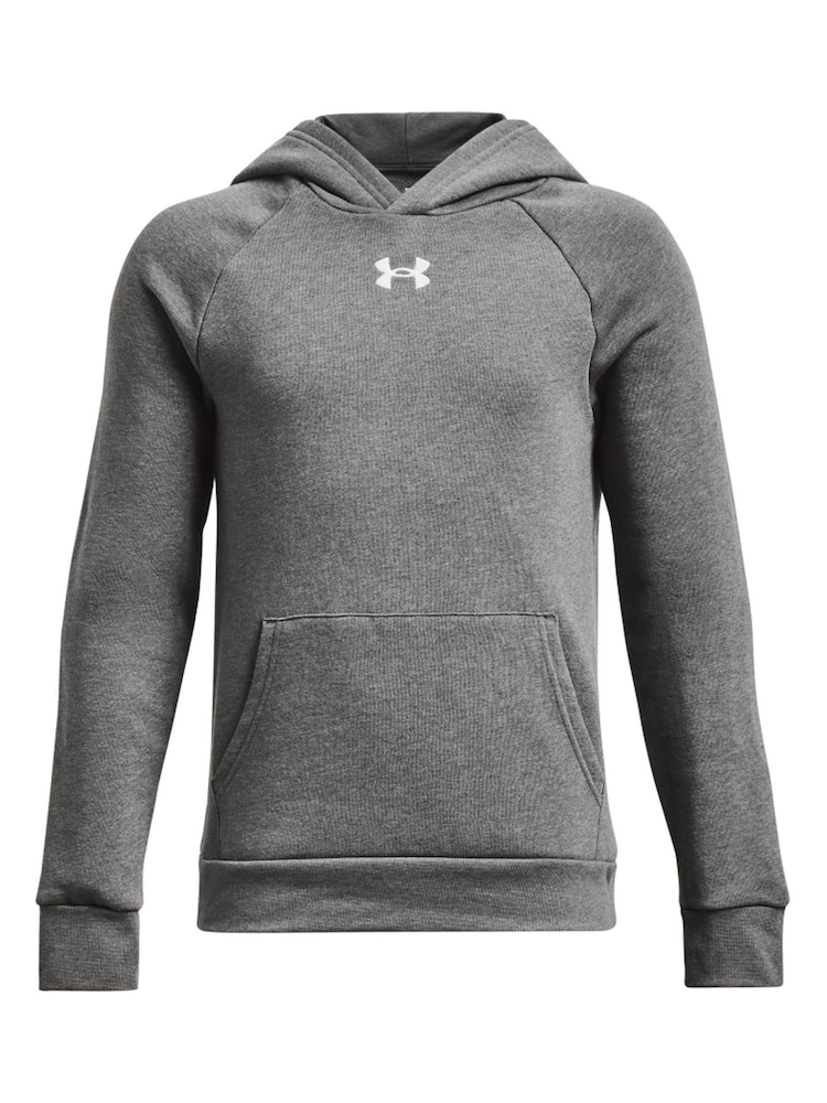 Under Armour Grey Rival Fleece Hoodie - Image 1 of 2