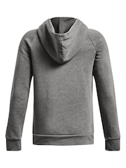 Under Armour Grey Rival Fleece Hoodie - Image 2 of 2