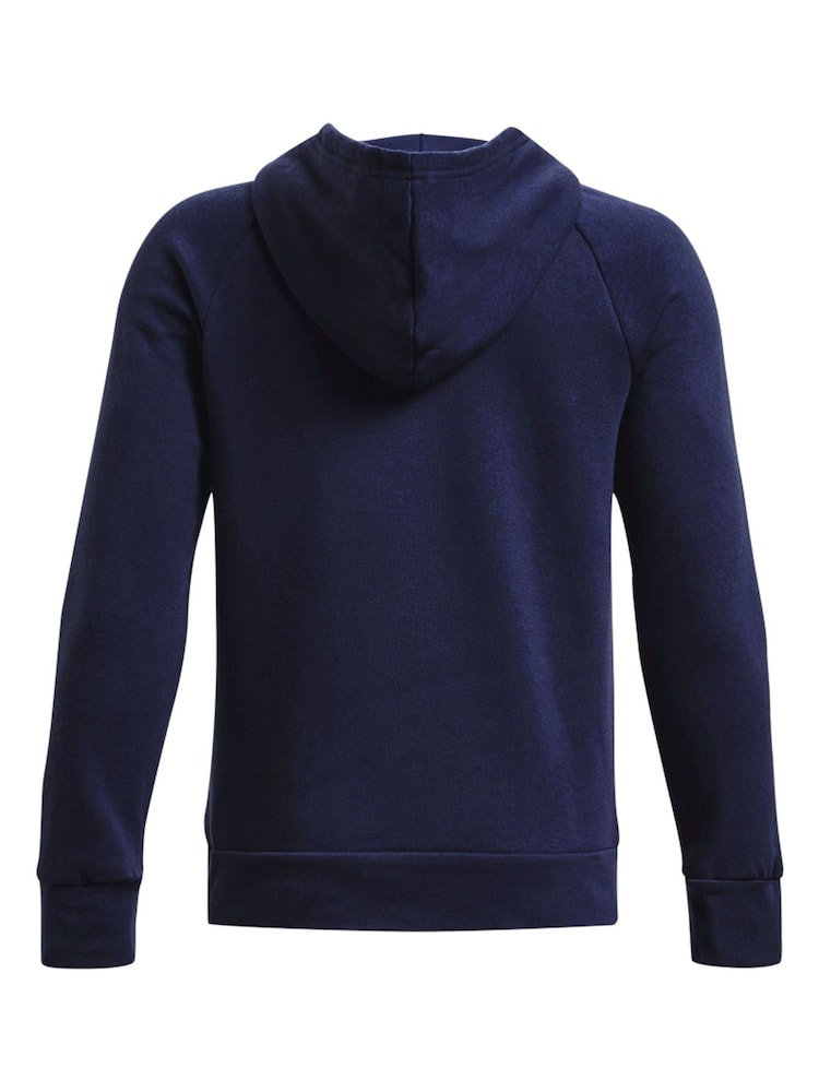 Under Armour Blue Rival Fleece Hoodie - Image 7 of 7