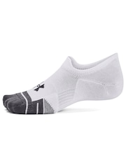 Under Armour White Performance Tech Socks 3 Pack - Image 3 of 4