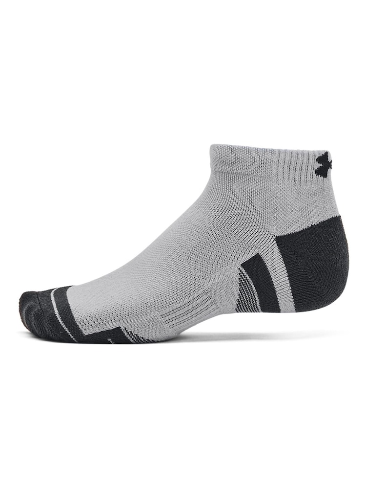 Under Armour Grey Tech Low Socks 3 Pack - Image 3 of 4