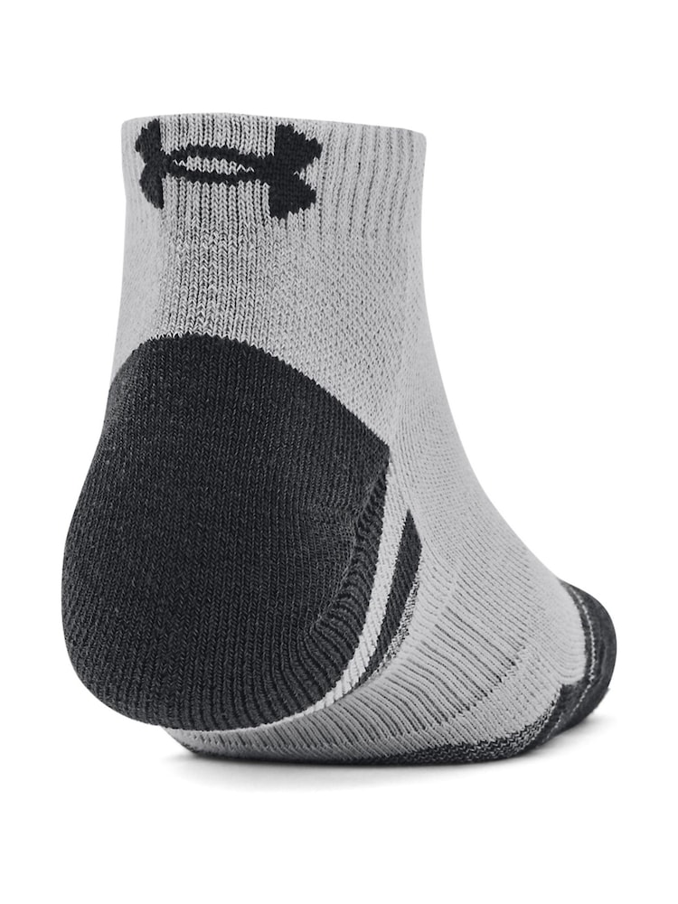 رمادي - حزمة جوارب Tech بقصة منخفضة من Under Armour من 3 قطع - صورة 4 من 4 رمادي - حزمة جوارب Tech بقصة منخفضة من Under Armour من 3 قطع - صورة 4 من 4
