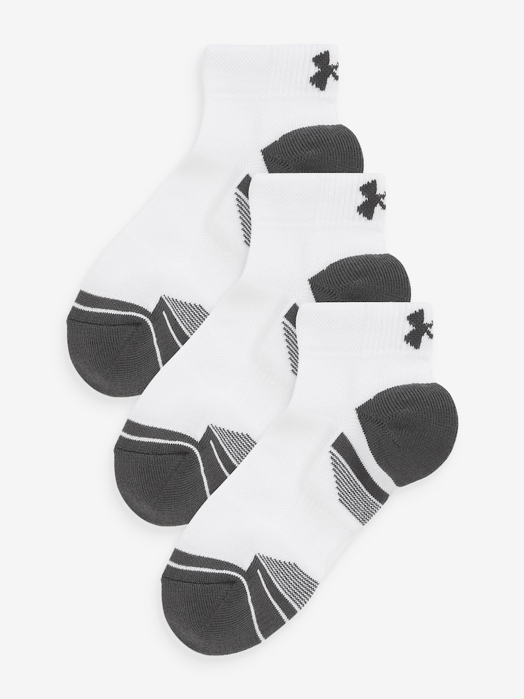 Under Armour White Tech Low Socks 3 Pack - Image 1 of 6