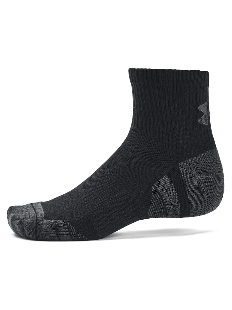 Under Armour Black Performance Tech Socks 3 Pack - Image 2 of 4