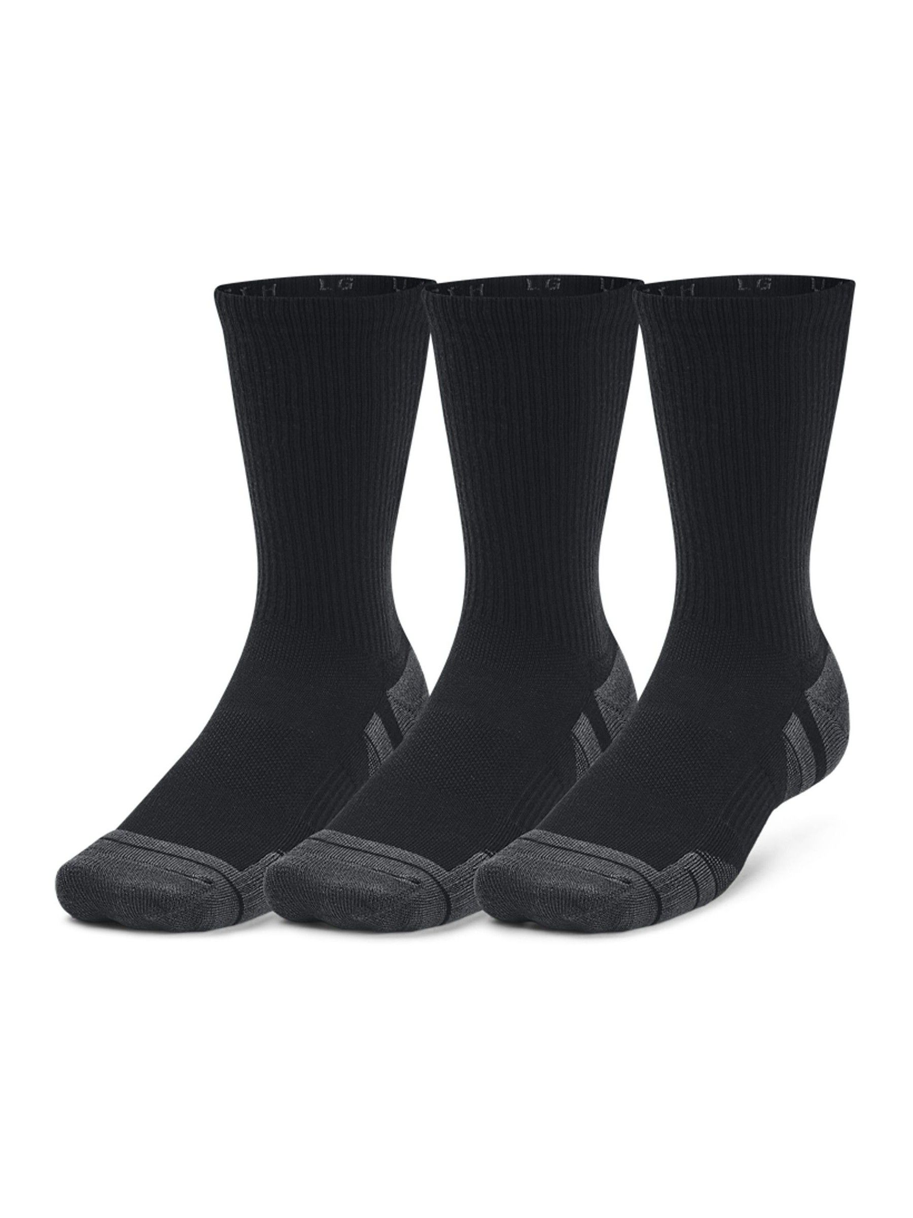 Tech Crew Rocks Buy Under Armour Black Crew Performance Tech Crew Socks 3 Pack from the ...