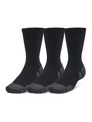 Under Armour Black Performance Tech Crew Socks 3 Pack - Image 2 of 6