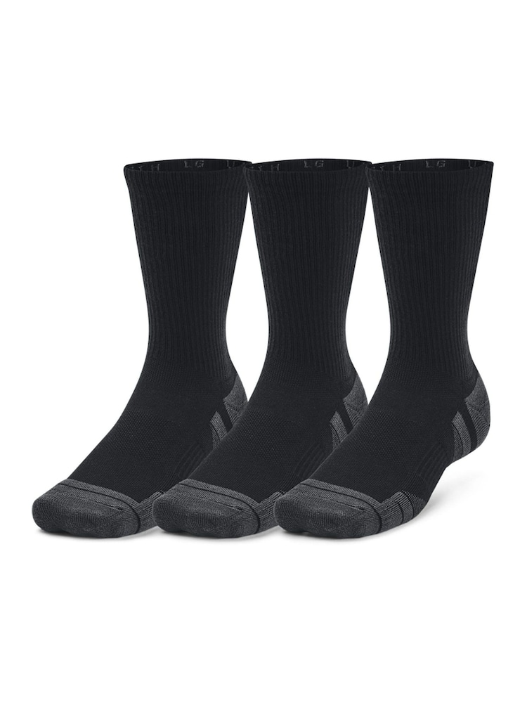 Under Armour Black Performance Tech Crew Socks 3 Pack - Image 2 of 6
