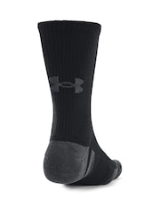 Under Armour Black Performance Tech Crew Socks 3 Pack - Image 4 of 6