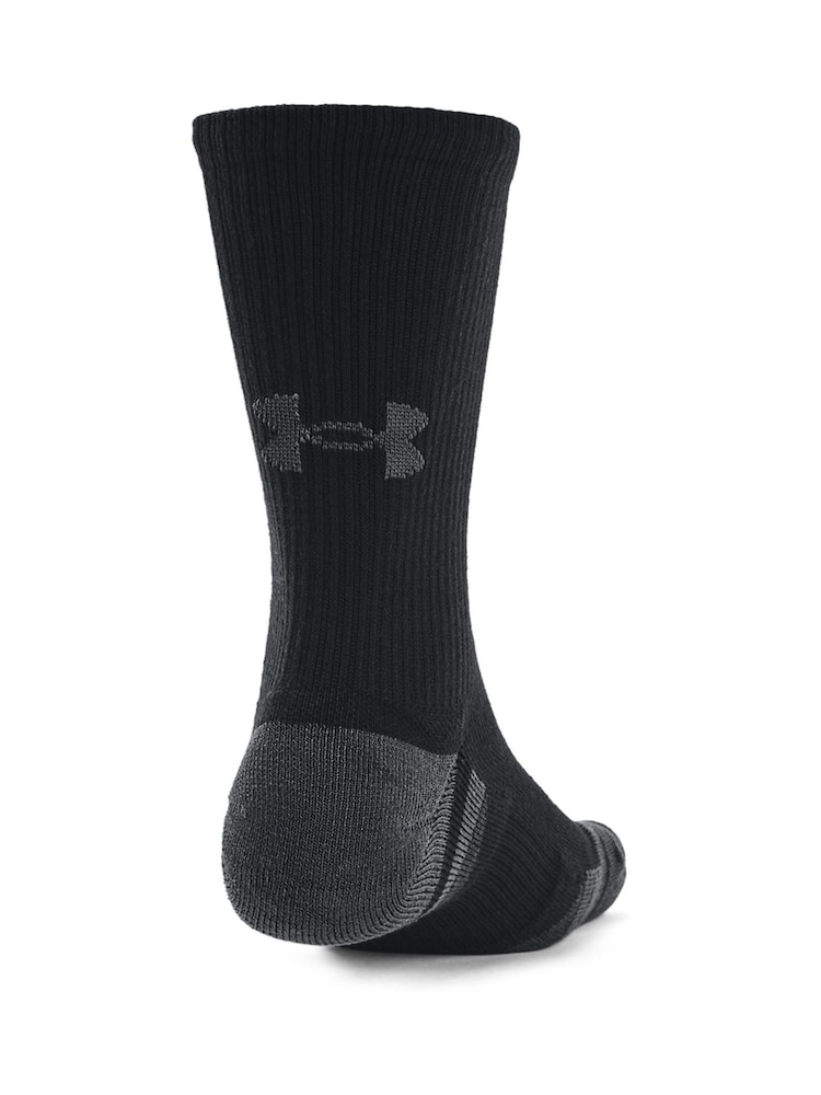 Under Armour Black Performance Tech Crew Socks 3 Pack - Image 4 of 6