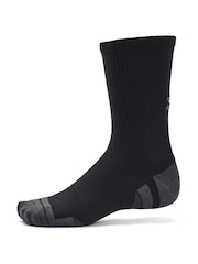 Under Armour Black Performance Tech Crew Socks 3 Pack - Image 6 of 6