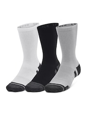 Under Armour Grey Performance Tech Crew Socks 3 Pack - Image 2 of 8