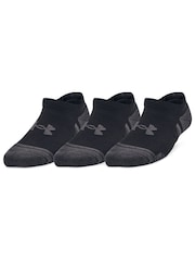 Under Armour Black Junior Performance Tech Socks 3 Pack - Image 1 of 3
