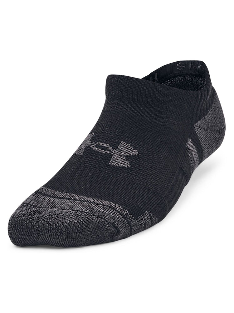 Under Armour Black Junior Performance Tech Socks 3 Pack - Image 2 of 3