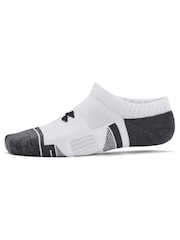 Under Armour White Junior Performance Tech Socks 3 Pack - Image 3 of 4