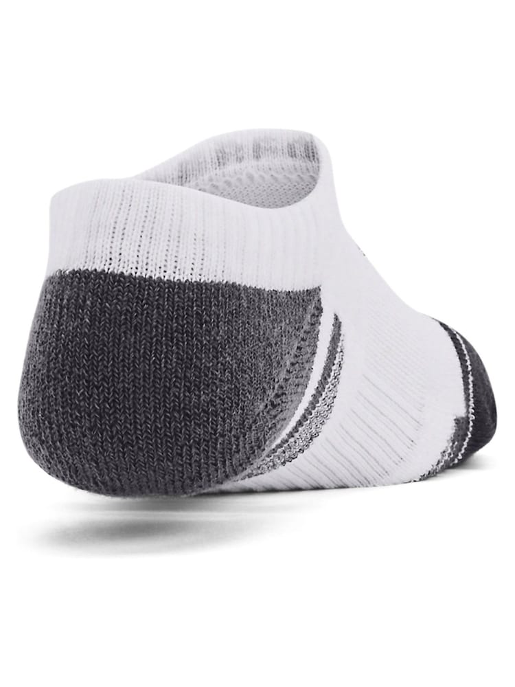 Under Armour White Junior Performance Tech Socks 3 Pack - Image 4 of 4