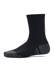Under Armour Black Junior Perform Tech Crew Socks 3 Pack - Image 3 of 5