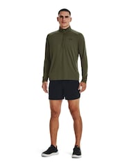 Verde caqui - Forro polar con cremallera Tech Quarter de Under Armour - Imagen 3 de 6