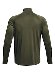 Verde caqui - Forro polar con cremallera Tech Quarter de Under Armour - Imagen 6 de 6