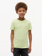 Tommy Hilfiger Green Essential Flag Embroidery Crew Neck T-Shirt - Image 1 of 5