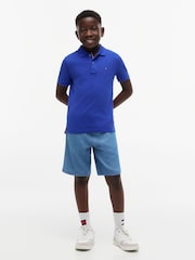 Tommy Hilfiger Blue Essential Regular Fit Signature Polo Shirt - Image 3 of 5