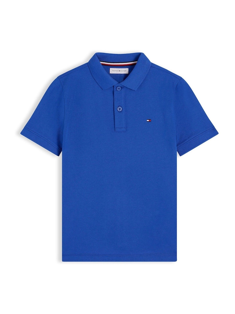 Tommy Hilfiger Blue Essential Regular Fit Signature Polo Shirt - Image 5 of 5