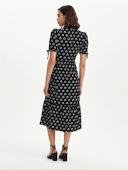 Finery Black Spot Estee Spot Midi Shirt Dress - Image 4 of 4