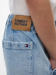 Tommy Hilfiger Blue Faded Loose Denim Shorts - Image 4 of 5