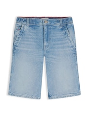 Tommy Hilfiger Blue Faded Loose Denim Shorts - Image 5 of 5