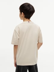 Tommy Hilfiger Brown Heritage Flag Print Jersey T-Shirt - Image 2 of 6
