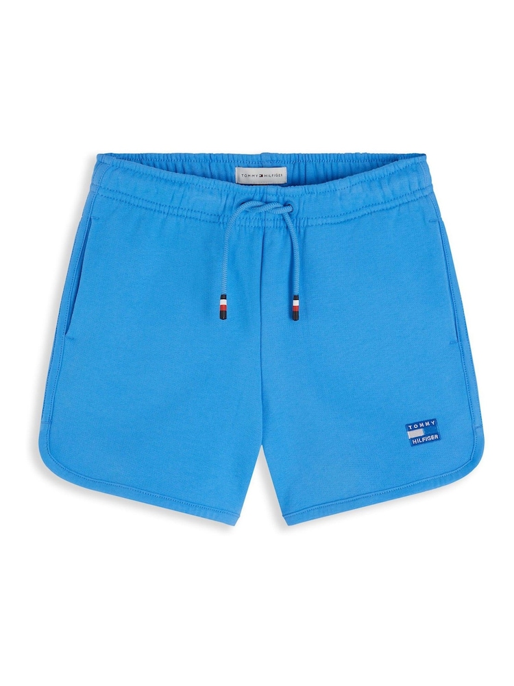 Tommy Hilfiger Blue Tonal Flag Logo Terry Sweat Shorts - Image 5 of 5 Tommy Hilfiger Blue Tonal Flag Logo Terry Sweat Shorts - Image 5 of 5